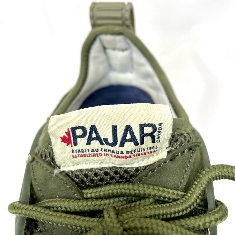 Pajar Canada Yano F Athletic Army Green Sneakers Size 8-8.5 Europe 39 - Picture 7 of 8